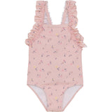 Color Kids Coral Blush Swimsuit W. Frills, AOP