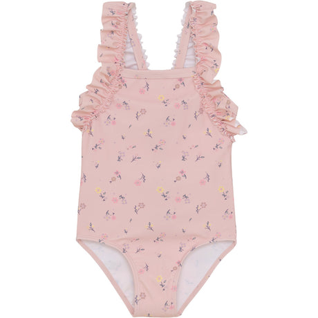 Color Kids Coral Blush Swimsuit W. Frills, AOP