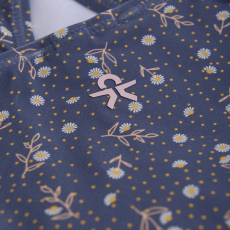 Color Kids Vintage Indigo Swimsuit W. Skirt, AOP