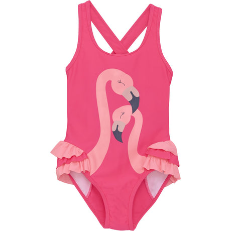 Color Kids Knockout Pink Swimsuit W. Flamingo