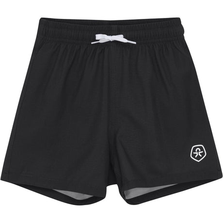 Color Kids Black Swim Shorts, Solid