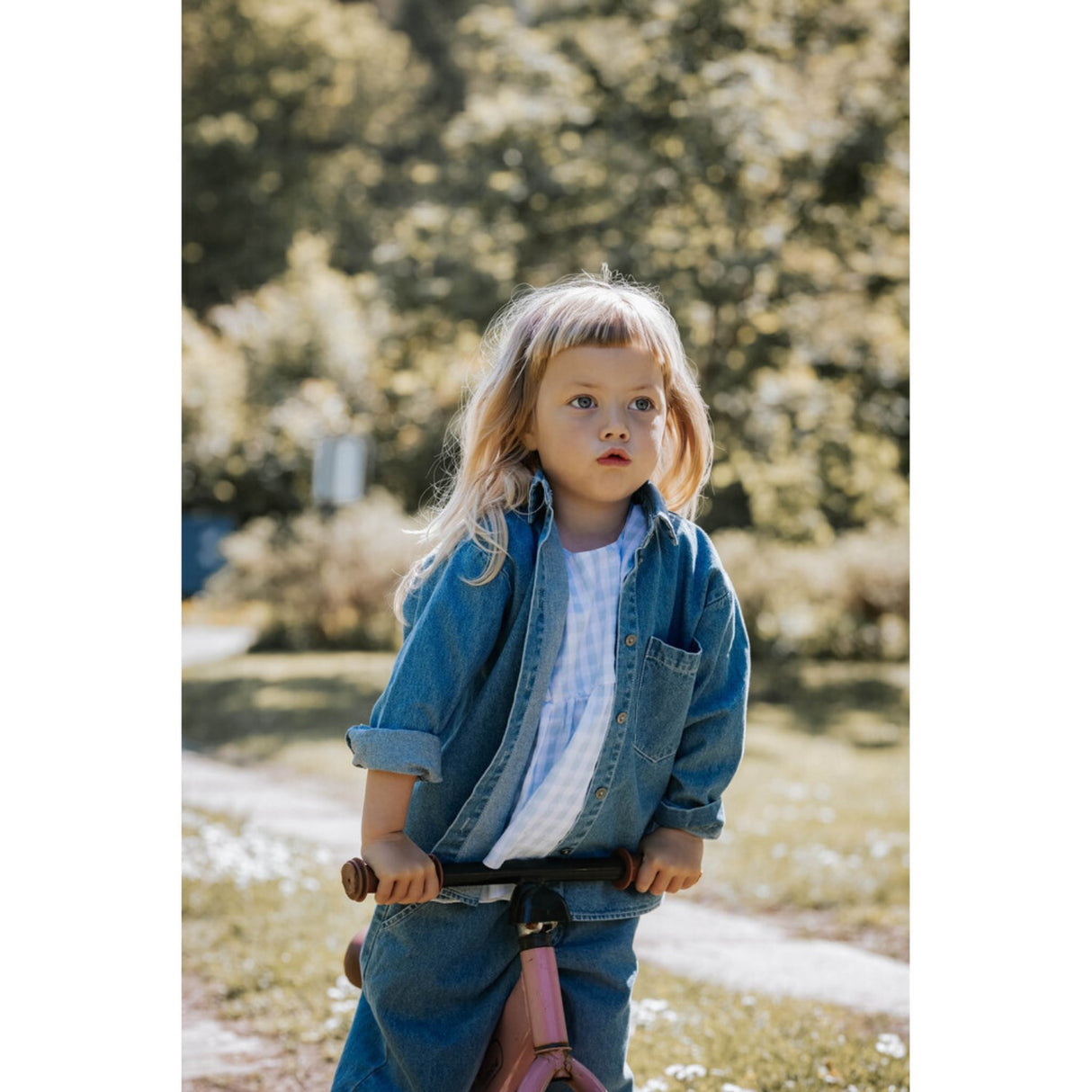 Fliink Dream Blue Check Pari Sl Top