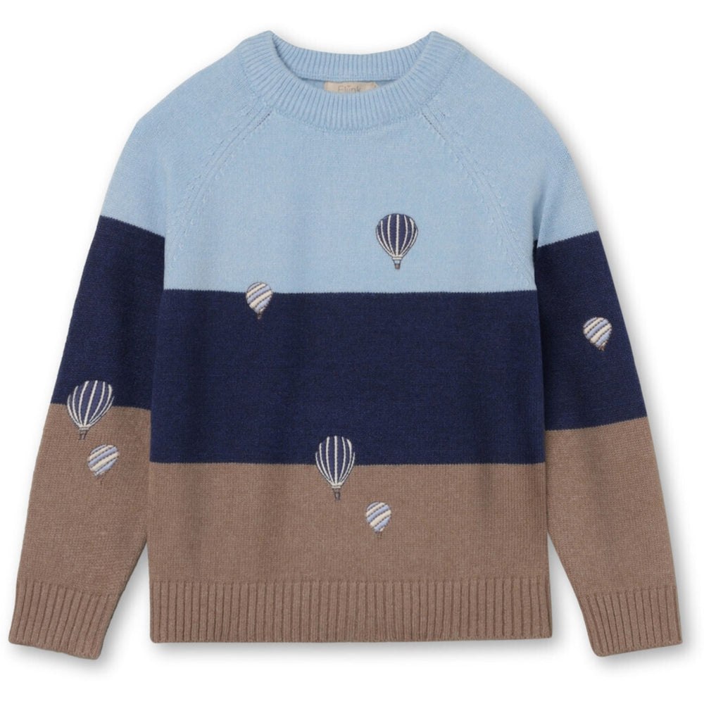 Buy Fliink Blue / Sandshell Stripe Alon Balloon Pullover | Luksusbaby ...