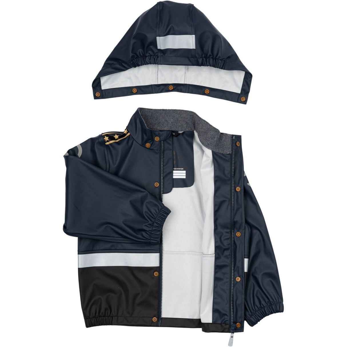 Mikk-Line Blue Nights Police Suspenders Rain Set