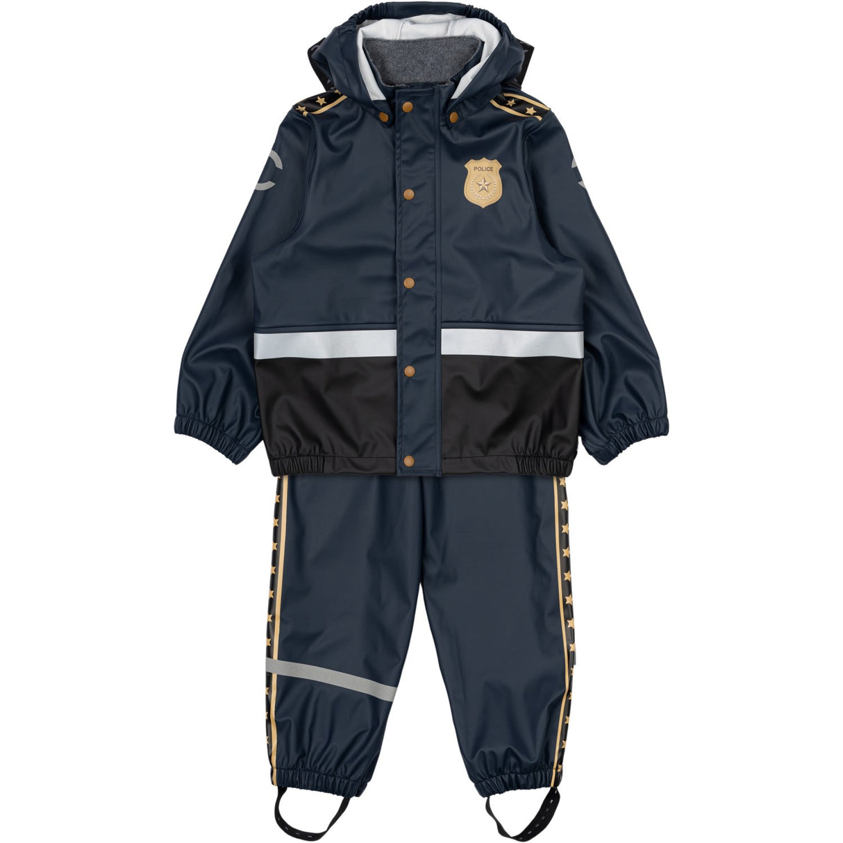 Mikk-Line Blue Nights Police Suspenders Rain Set