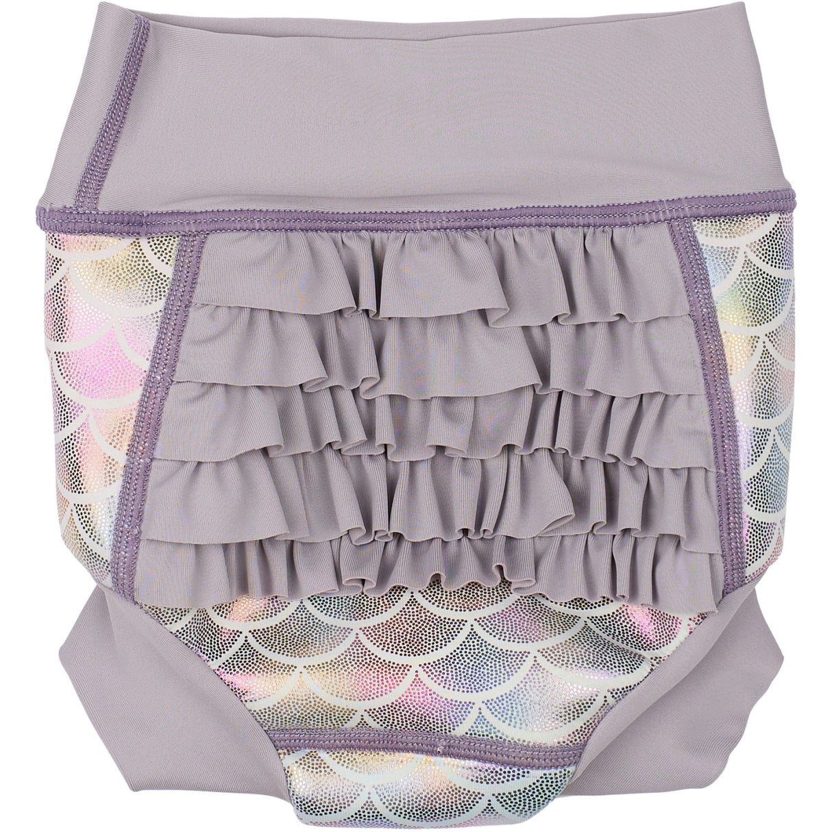 Mikk-Line Lavender Aura AOP Baby Swim Pant Frill Recycled