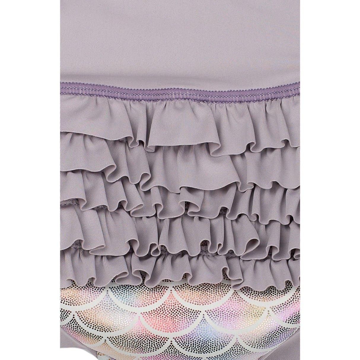 Mikk-Line Lavender Aura AOP Baby Swim Pant Frill Recycled