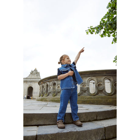 COPENHAGEN COLORS Indigo Blue Washed Organic Boyish Denim Vest