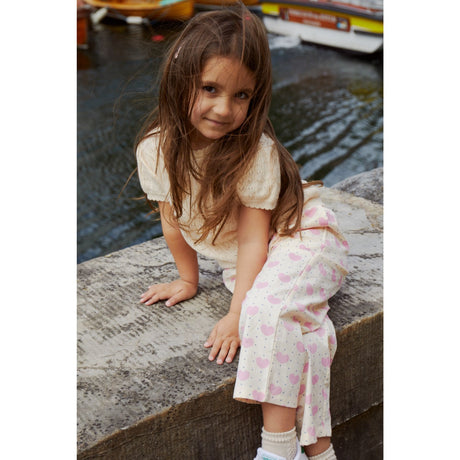 COPENHAGEN COLORS Heart Aop Heart & Dots Pants Loose Fit