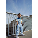 COPENHAGEN COLORS Super Lt Blue Indigo Washed Organic Overalls