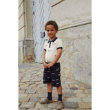 COPENHAGEN COLORS Navy w. Surfing Dog Twill Shorts