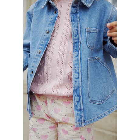 COPENHAGEN COLORS Ballerina Comb. Knitted Pointelle T-shirt