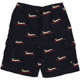 COPENHAGEN COLORS Navy w. Surfing Dog Twill Shorts