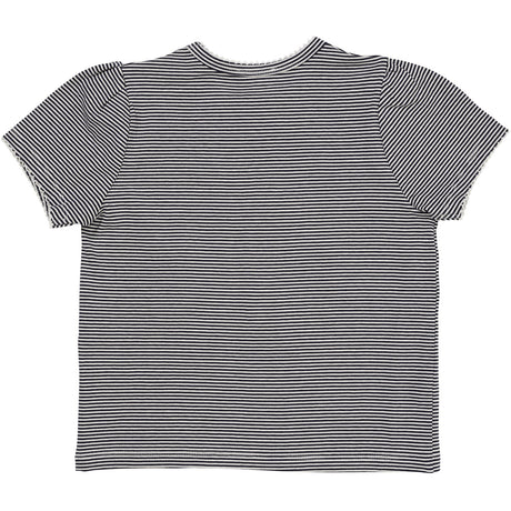 COPENHAGEN COLORS Navy/Cream Stripe Striped T-Shirt