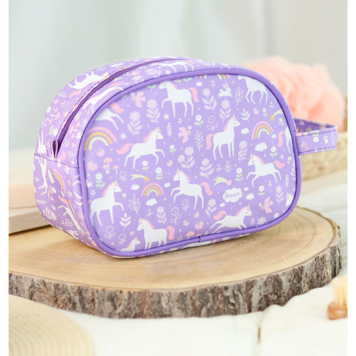 A Little Lovely Company Unicorn Dreams Toiletry Bag