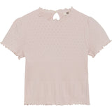 En Fant Veiled Rose T-Shirt Pointelle