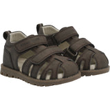 En Fant Chocolate Brown Sandal Velcro