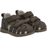 En Fant Chocolate Brown Sandal Velcro