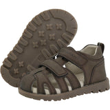 En Fant Chocolate Brown Sandal Velcro