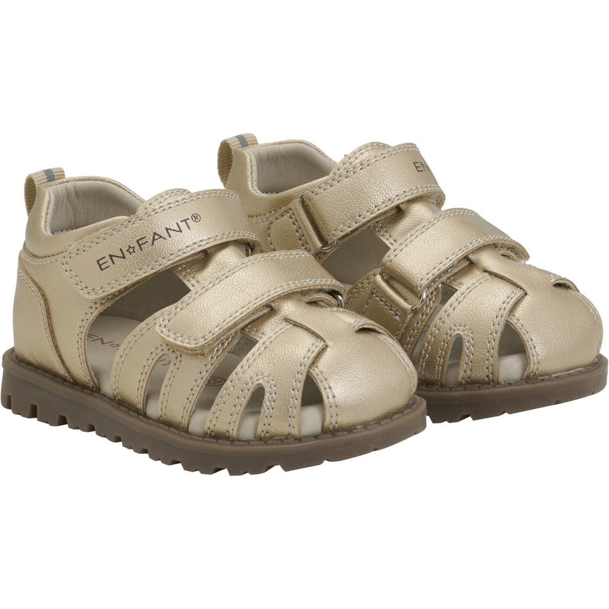 En Fant Champagne Beige Sandal Velcro