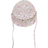 Huttelihut Sepia Rose Summer Hat In Liberty Fabric