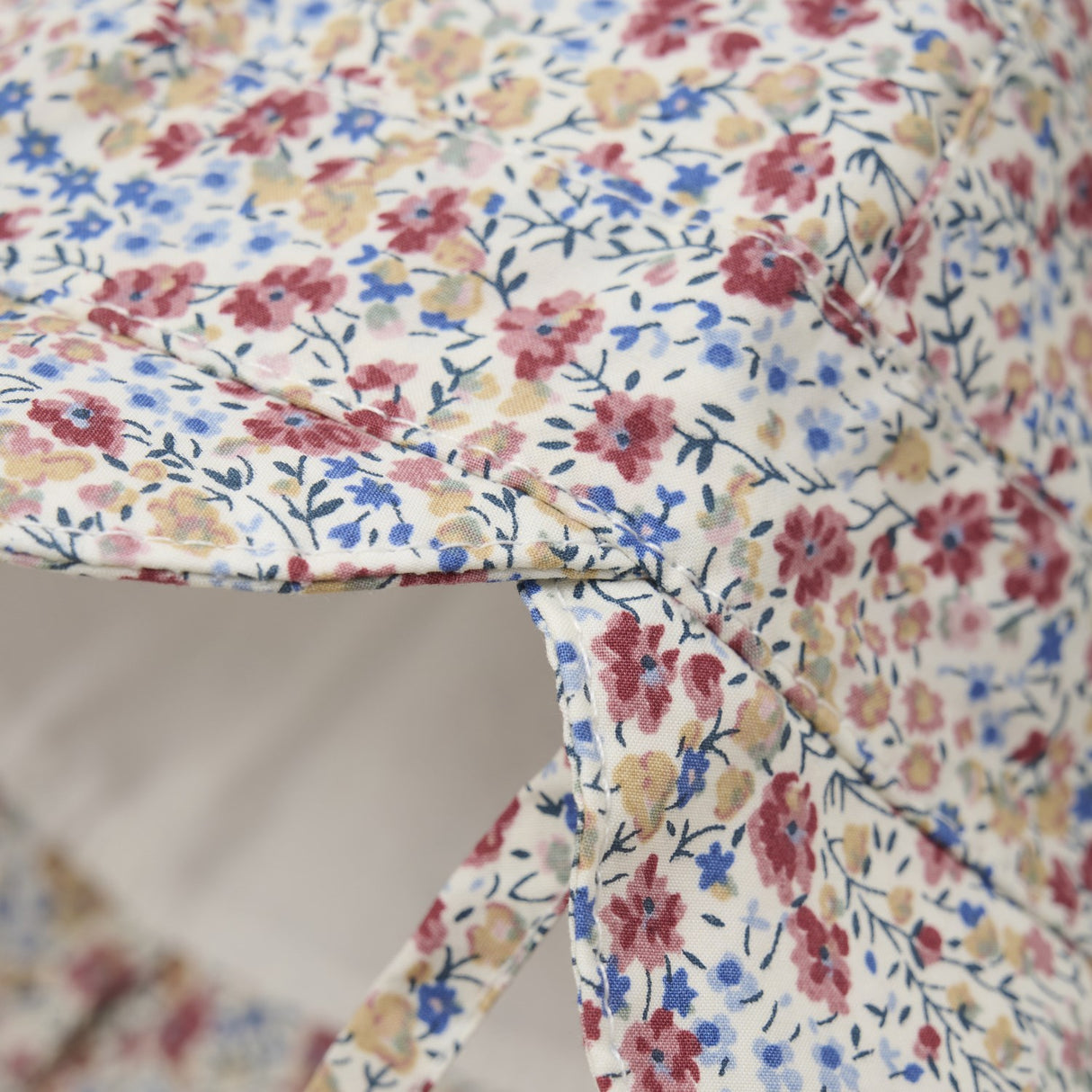 Huttelihut Sepia Rose Summer Hat In Liberty Fabric