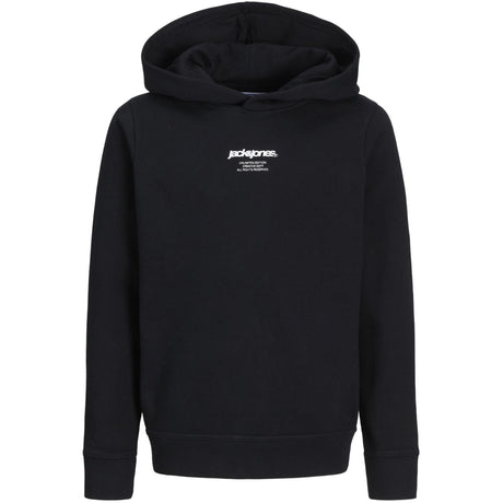 Jack & Jones Junior Black Tarmac Camo Back Print Hoodie