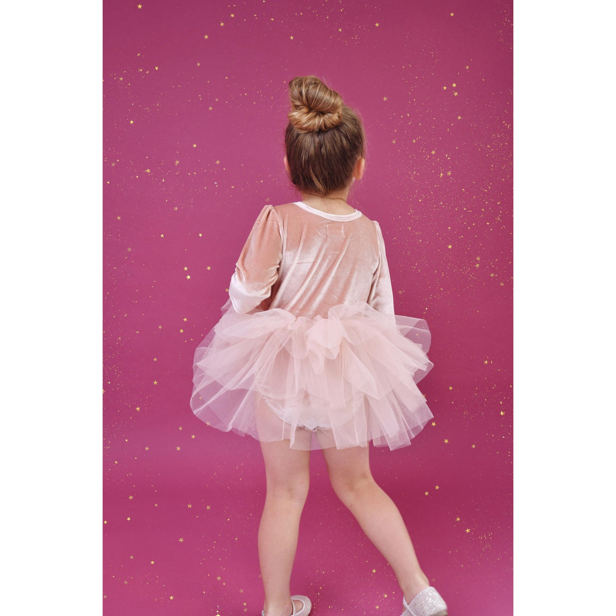 Dolly by Le Petit Tom Pink Dolly Universe Velvet Planet Tutu Dress