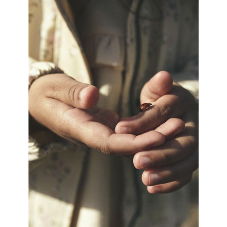 Lil'Atelier Bleached Sand Gerda Long Jacket AOP Fo