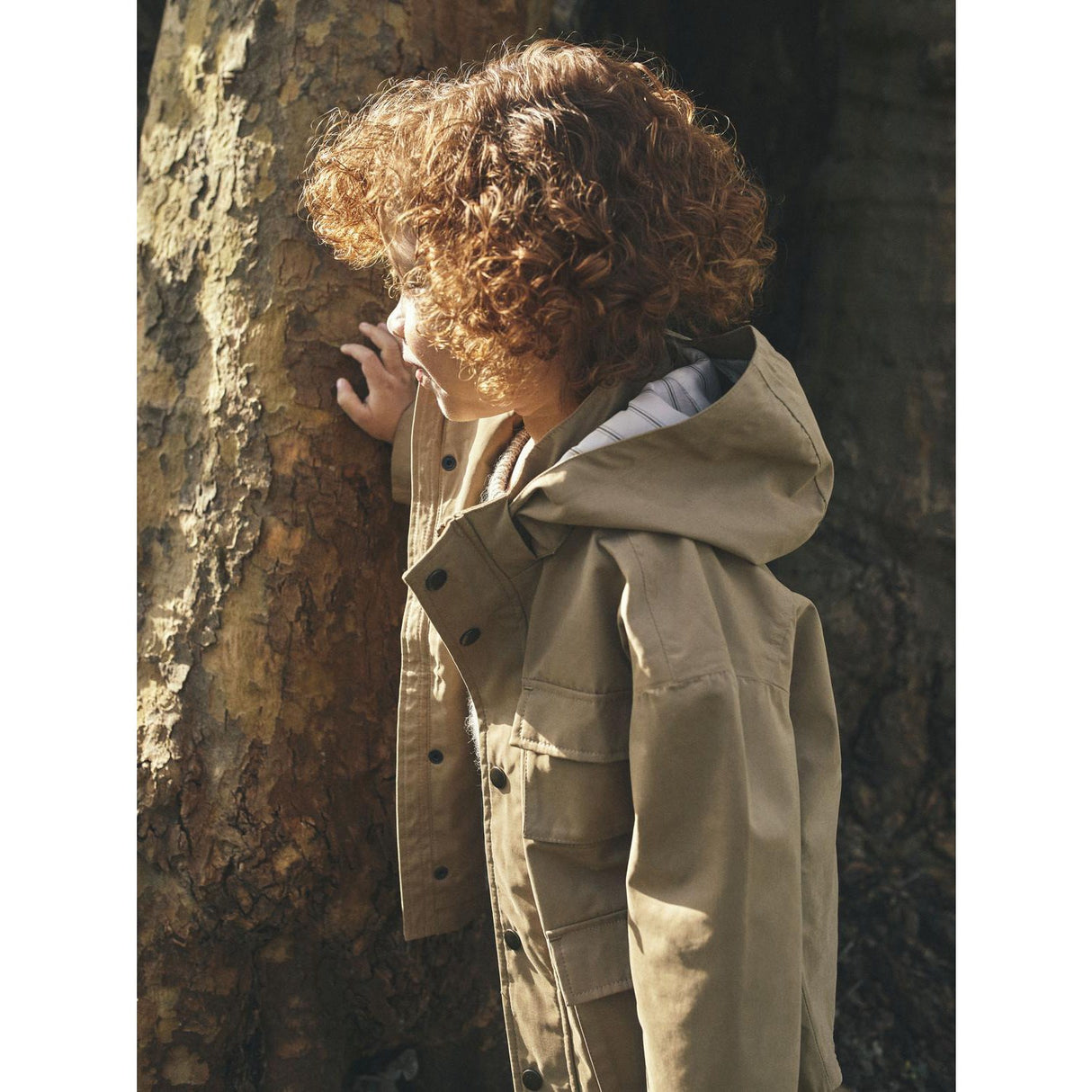 Lil'Atelier Petrified Oak Godo Long Loose Jacket Fo