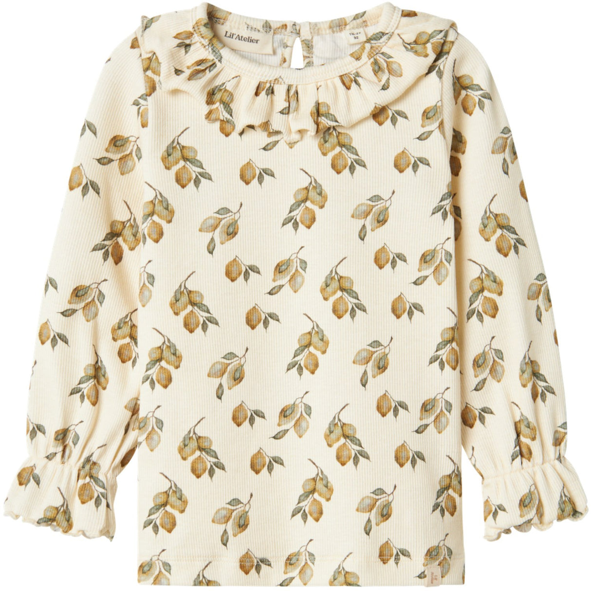 Lil'Atelier Turtledove Lemon Gavo Eug Slim Blouse