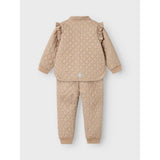 Name It Light Taupe Flower Moon Quilted Set AOP Fo