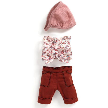 Djeco  Lovely Pomea, Doll Clothing - Set With røde Pants