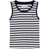 Tommy Hilfiger Dark Night Navy Stripes Essential Rib Lace Tank Top