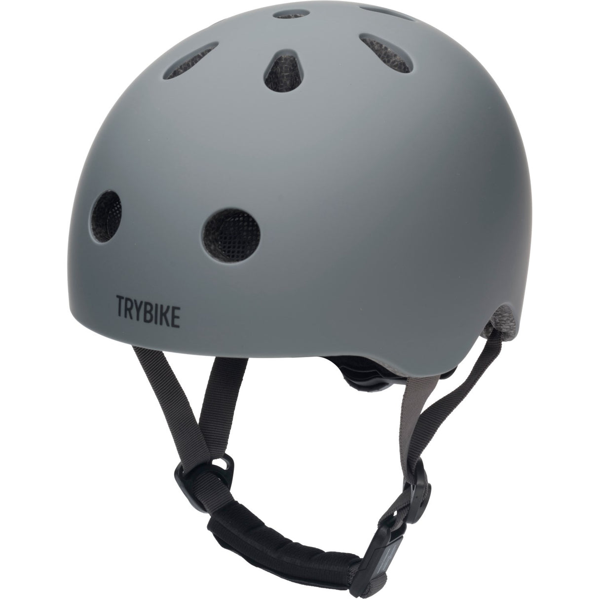 Trybike Anthracite Grey Bike Helmet With retrolook