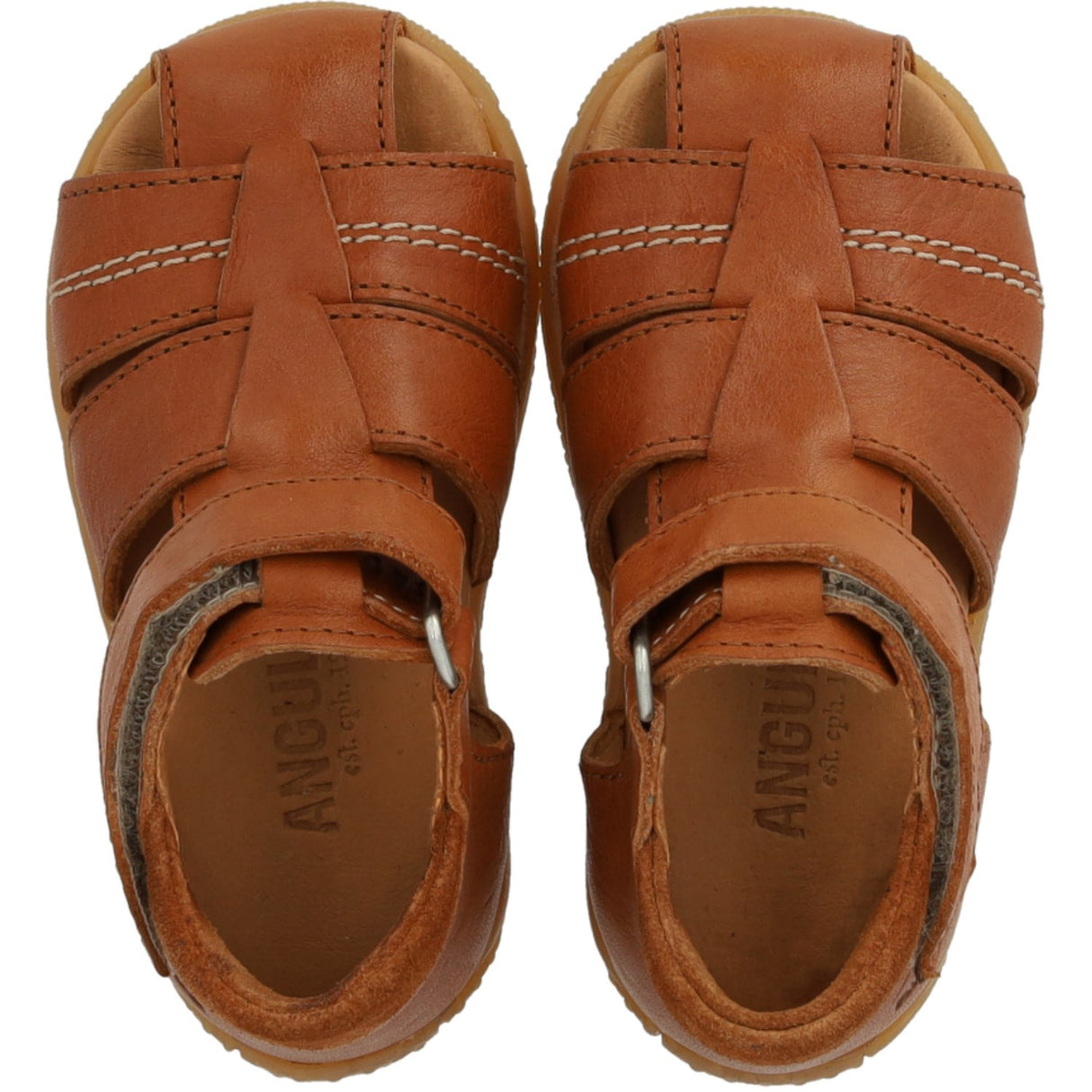 Angulus CAndnac Barnets Første Sandal Med Kontraststikninger