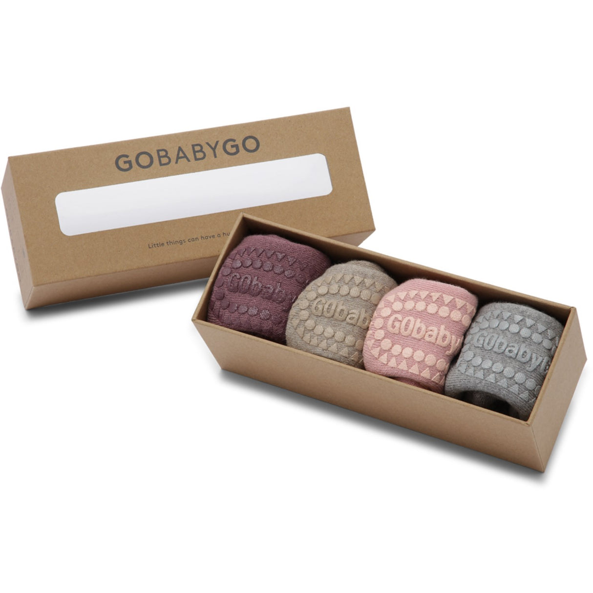 Gobabygo Purple/Sand/Pink/Grey Combo Box Organic Cotton