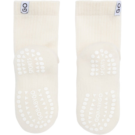 Gobabygo Off White Non-Slip Sport Socks