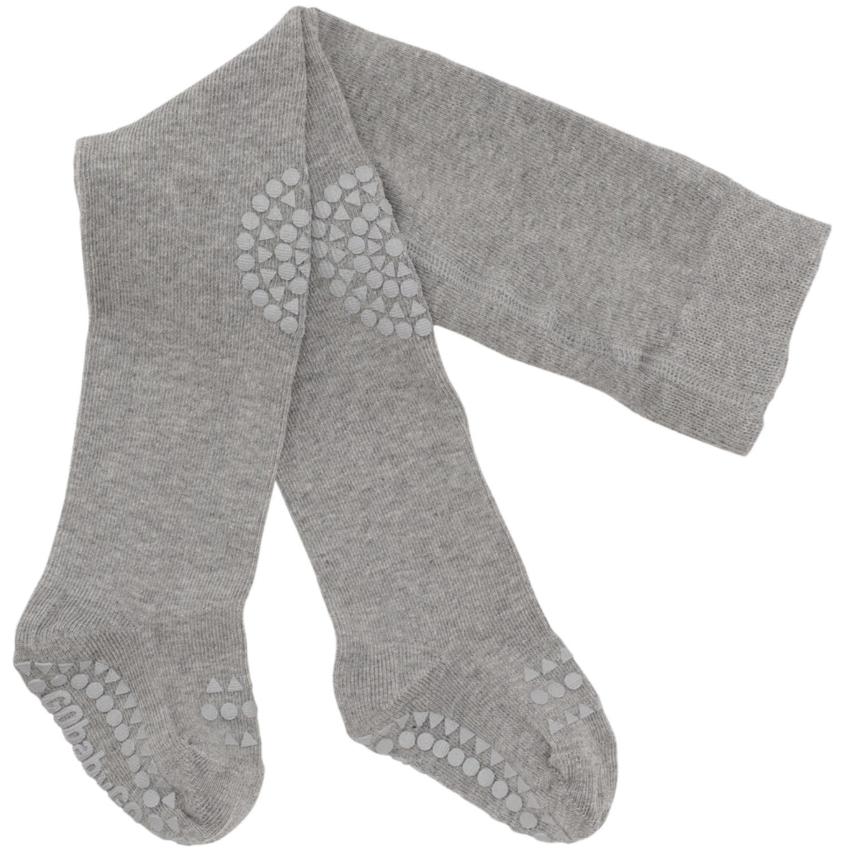 Gobabygo Grey Melange Crawling Tights Organic Cotton