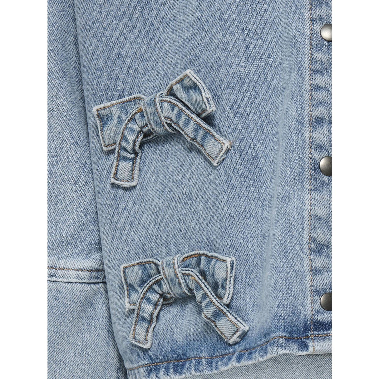 kids ONLY Light Blue Denim Grace 7/8 Bow Shirt Denim