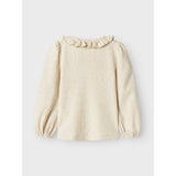 Lil'Atelier Turtledove Melange Darla Slim Blouse