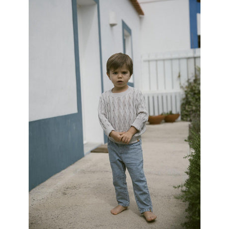 Lil'Atelier Vapor Blue Melange Femio Knit