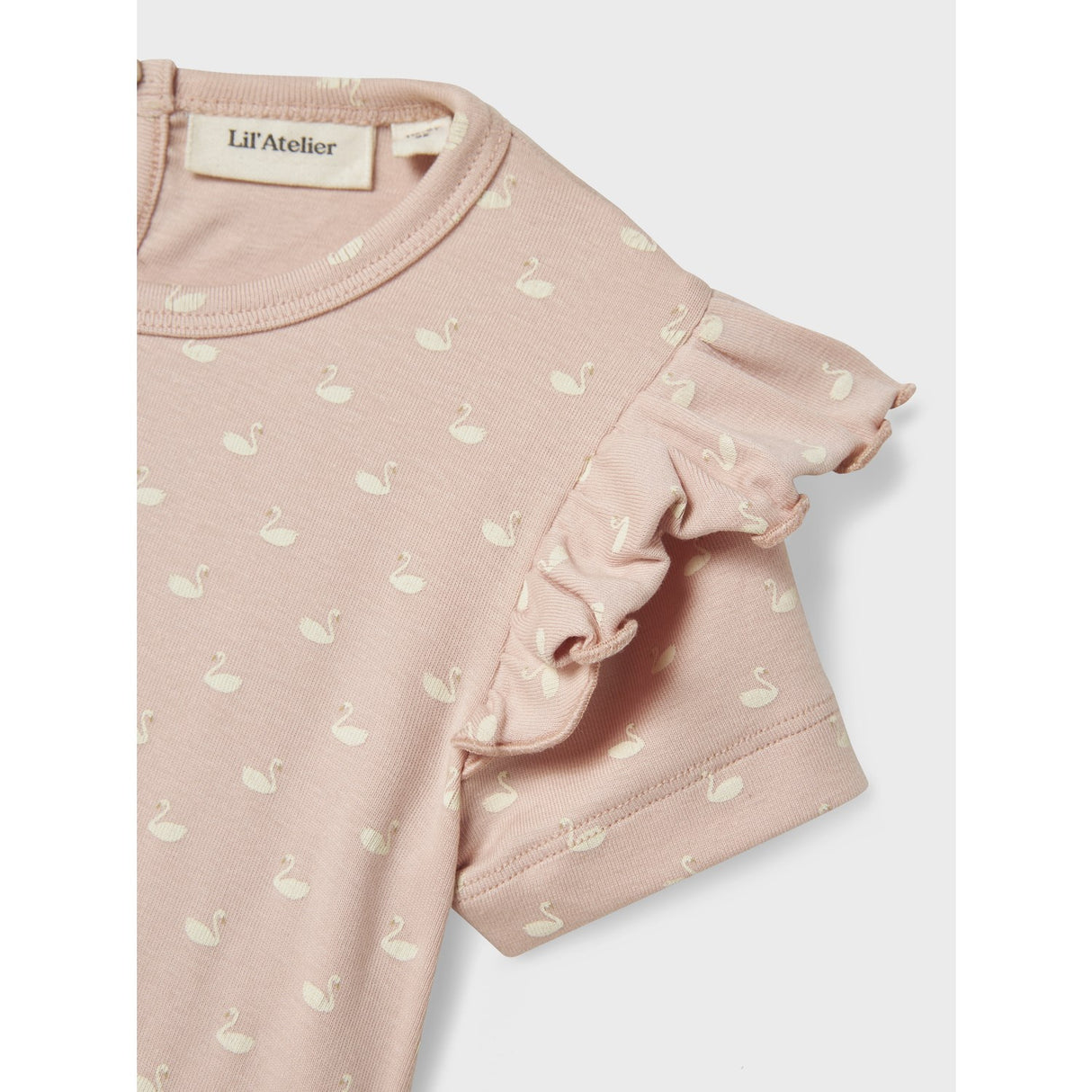 Lil'Atelier Peach Whip Swans Gayo Dress