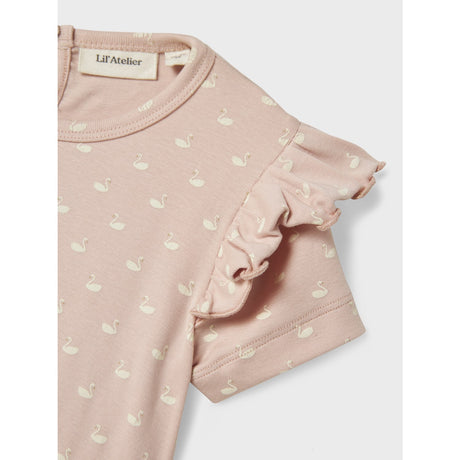 Lil'Atelier Peach Whip Swans Gayo Dress