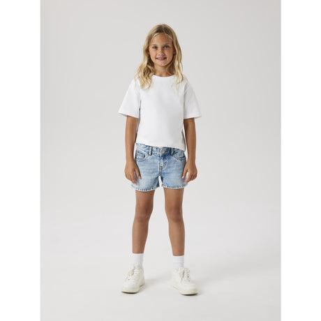 Name It Medium Blue Denim Rose Regular Denim Shorts Noos