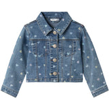 Name It Medium Blue Denim Heart Falula Denim Jacket