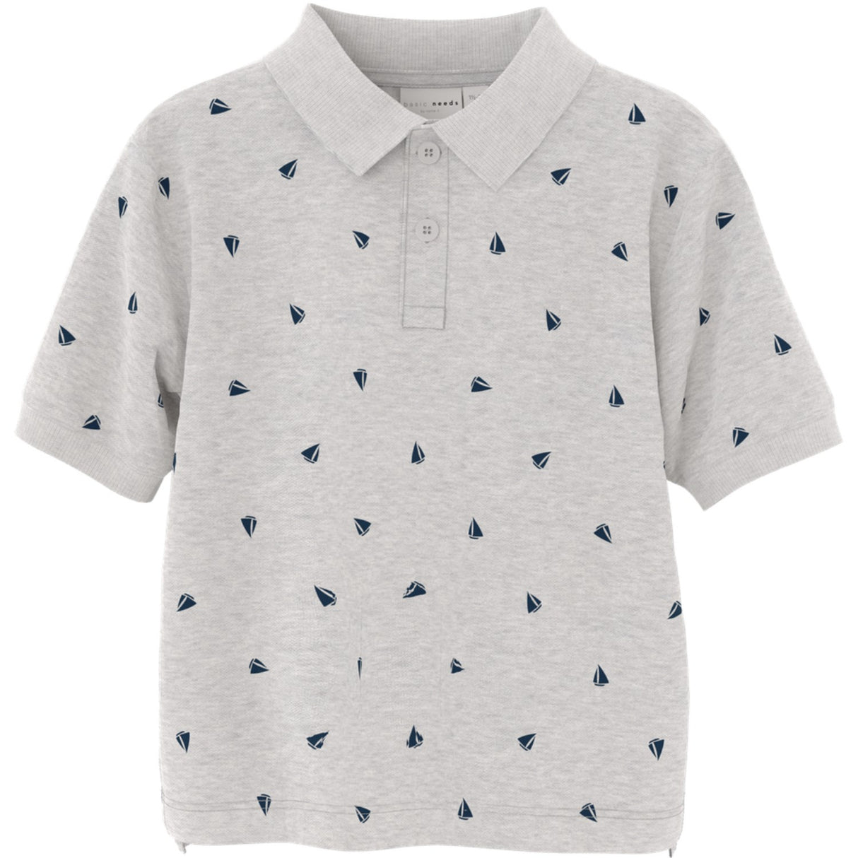 Name It Light Grey Melange Boats Volo Regular Polo