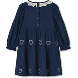 Fliink Insignia Blue / Sandshell Elmo Heart Ls Dress