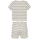 Calvin Klein Tofu / Ck Black Stripe Stripe Ss T-Shirt Shorts Set