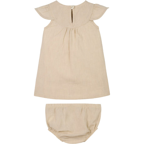 Calvin Klein Oyster Gray Soft Linen Dress